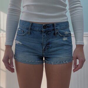 Abercrombie Mid-Rise Jean Shorts: Size 27